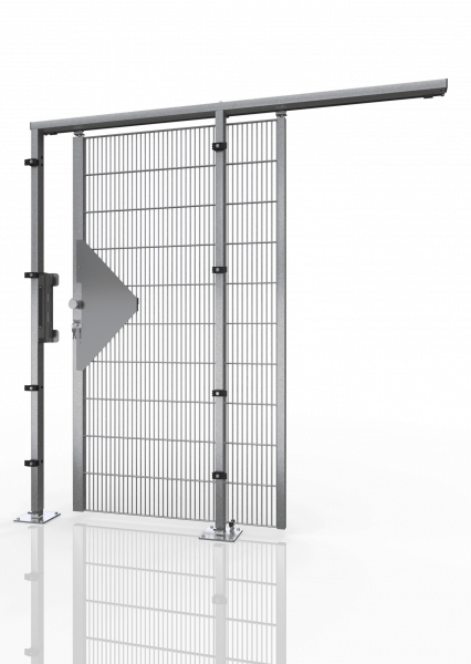 Porte coulissante pour l'intralogistique ECONFENCE® BASIC LINE ZINC TS01 1000X2000mm