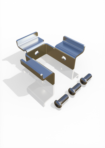 Jeu de support en maille pour poteaux d'angle ECONFENCE® BASIC LINE