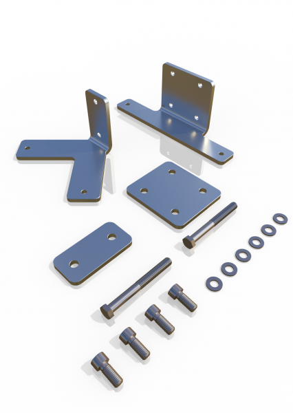 Jeu de supports de montage pour ferme-porte Dictator®