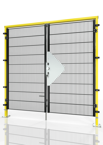 Porte battante à deux vantaux - 1021/9005 - 2000mm - TS01